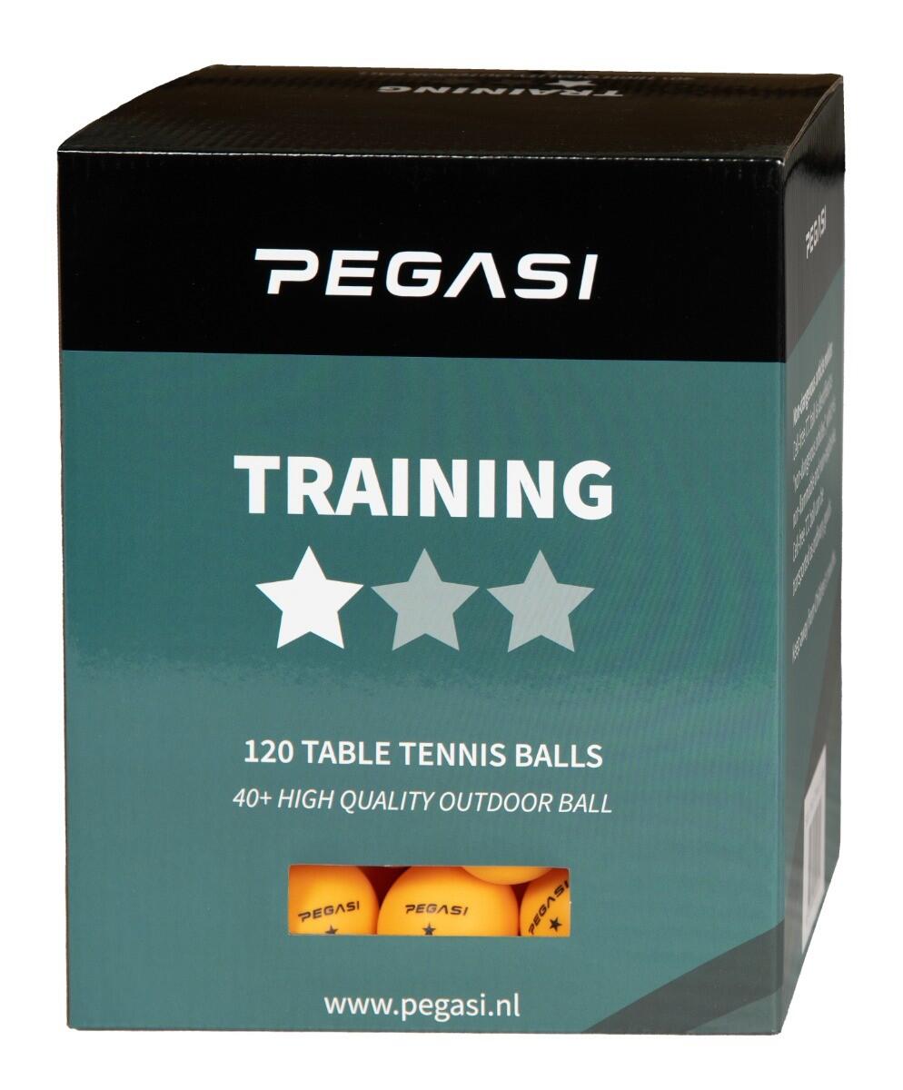 Pegasi 1 ster pingpong ballen 120st. Oranje 2/3