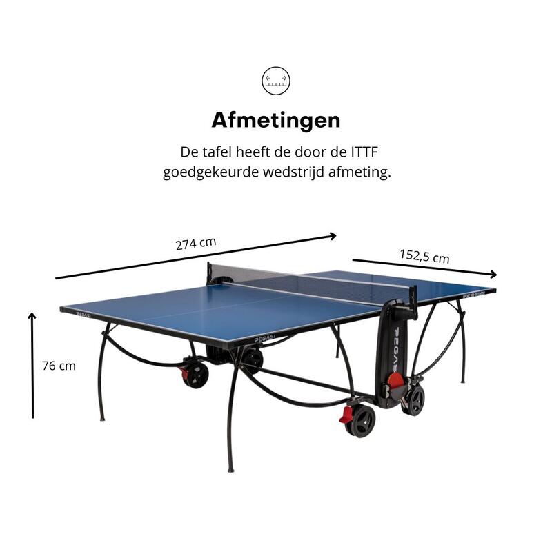 Tafeltennistafel Pegasi 800 Outdoor Blue