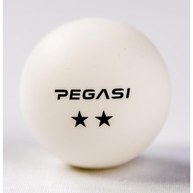 Pegasi 2 Stern Tischtennisbälle 6Stk. Weiß