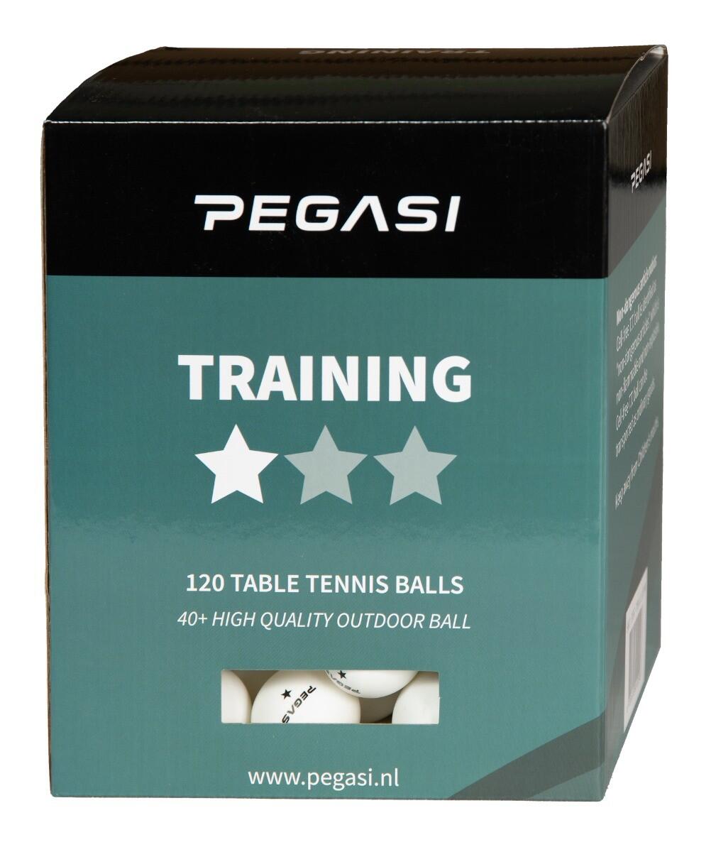 Pegasi 1 ster pingpong ballen 120st. Wit 2/2