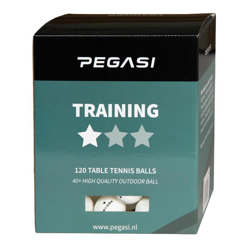 PEGASI 1 étoiles Pingpong Balls 120st. Blanc