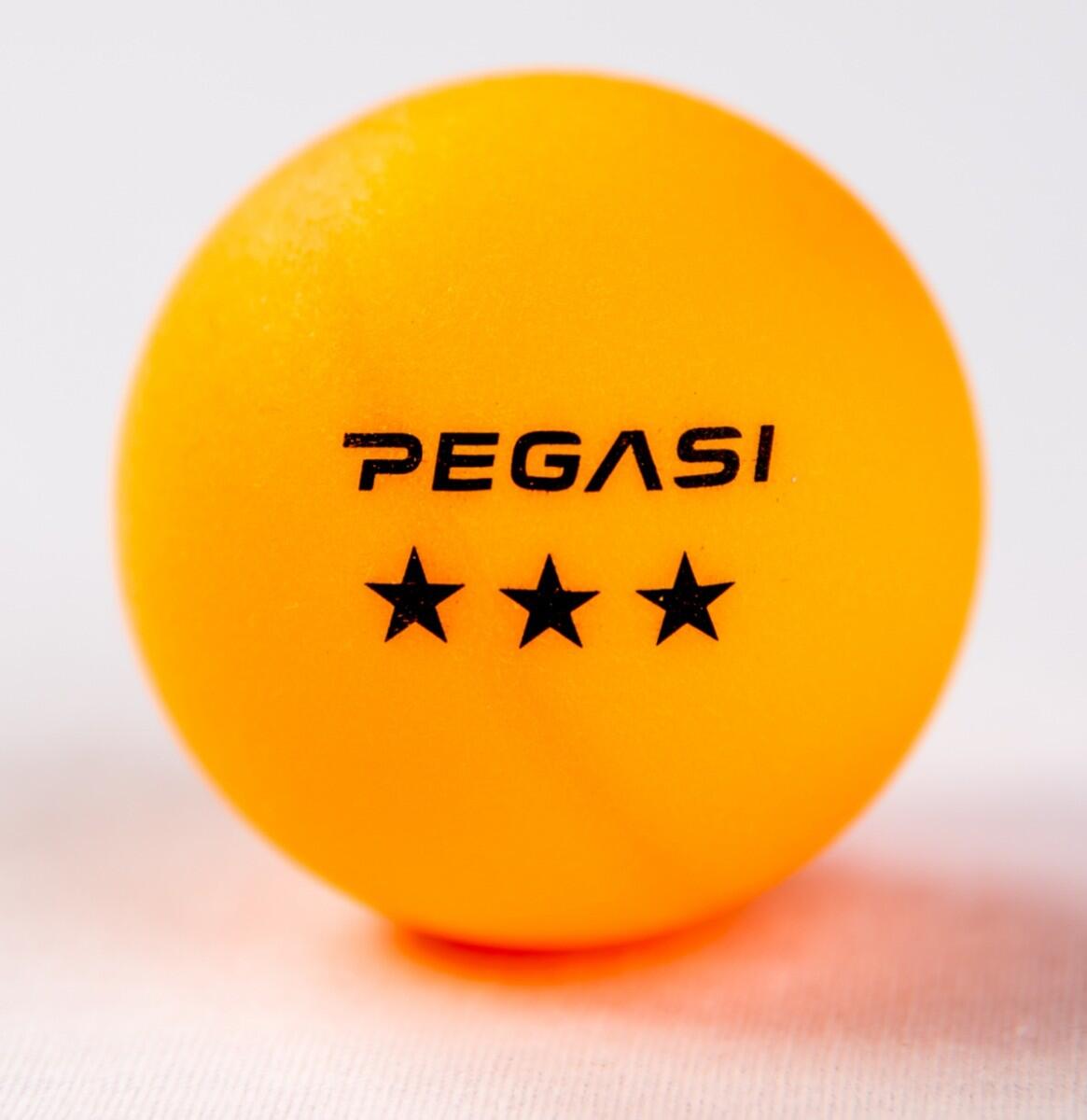 Pegasi 3 ster pingpong ballen 6st. Oranje 2/3