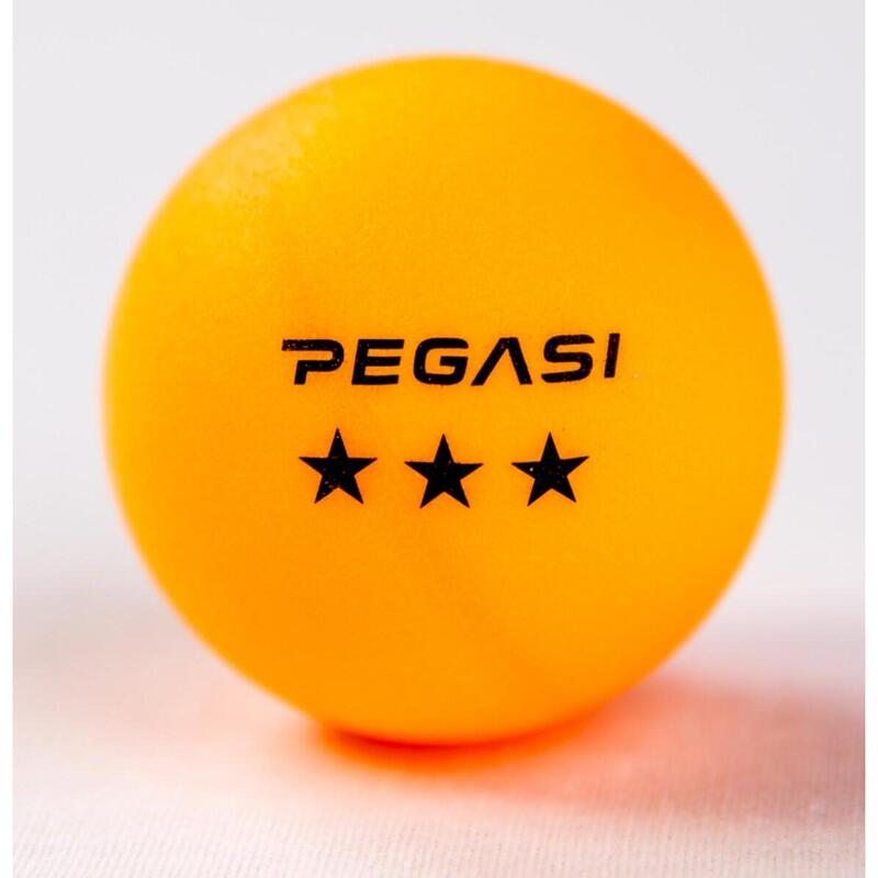 Pegasi 3 Stern Tischtennisbälle 6Stk. Orange