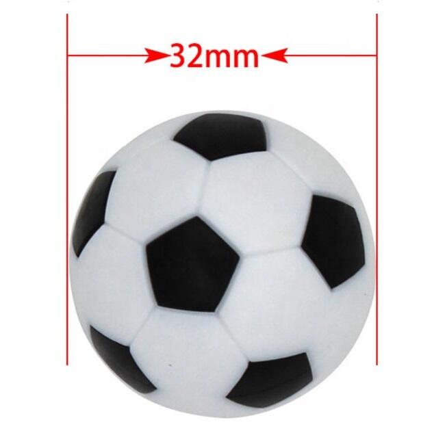 Tafelvoetbal balletjes Pegasi | Zwart-wit 32mm (per 6st.) 2/2