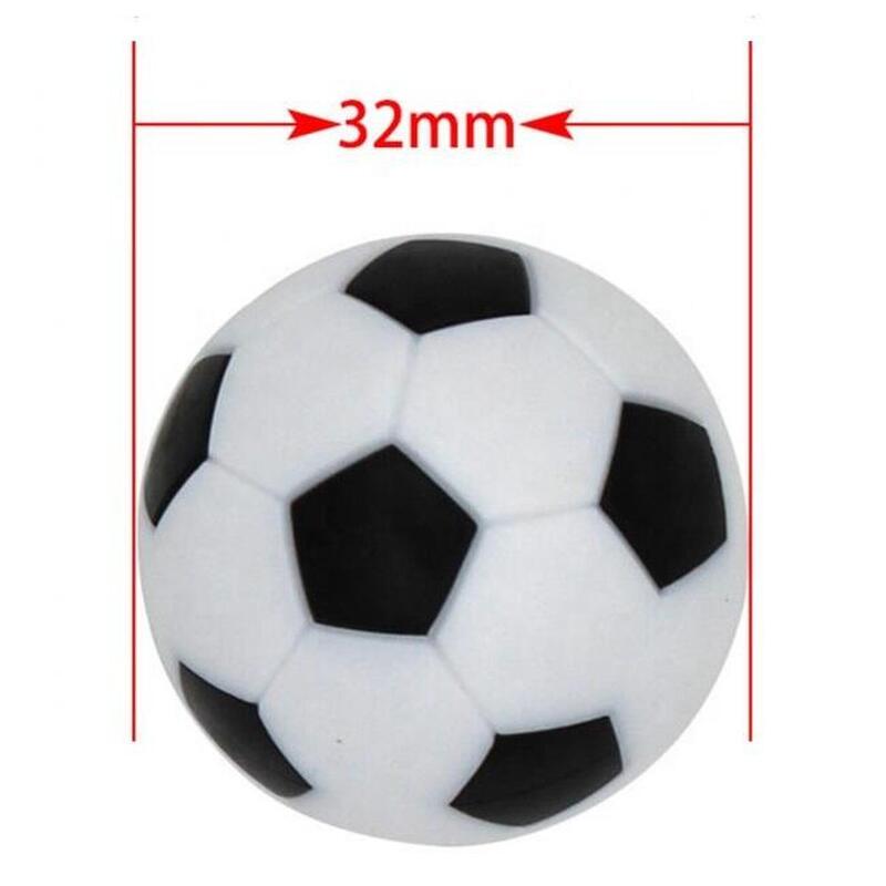 Boules de football de table | Noir et blanc 32 mm (par 6e.)