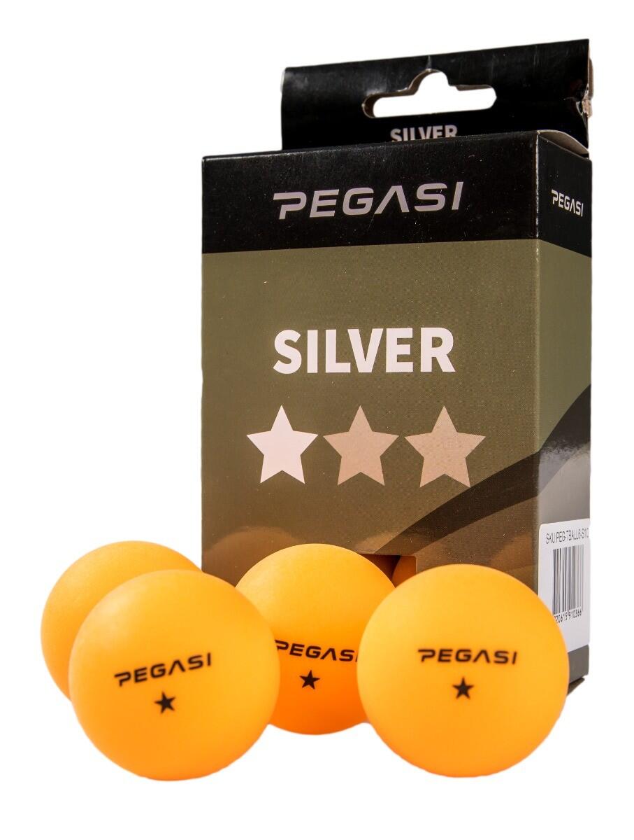 PEGASI Pegasi 1 ster pingpong ballen 6st. Oranje