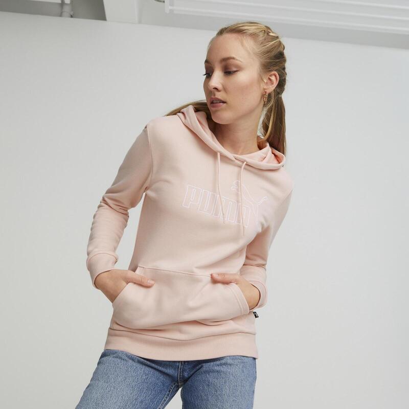 Hoodie Puma Essentials Plus, Cor de rosa, Mulheres