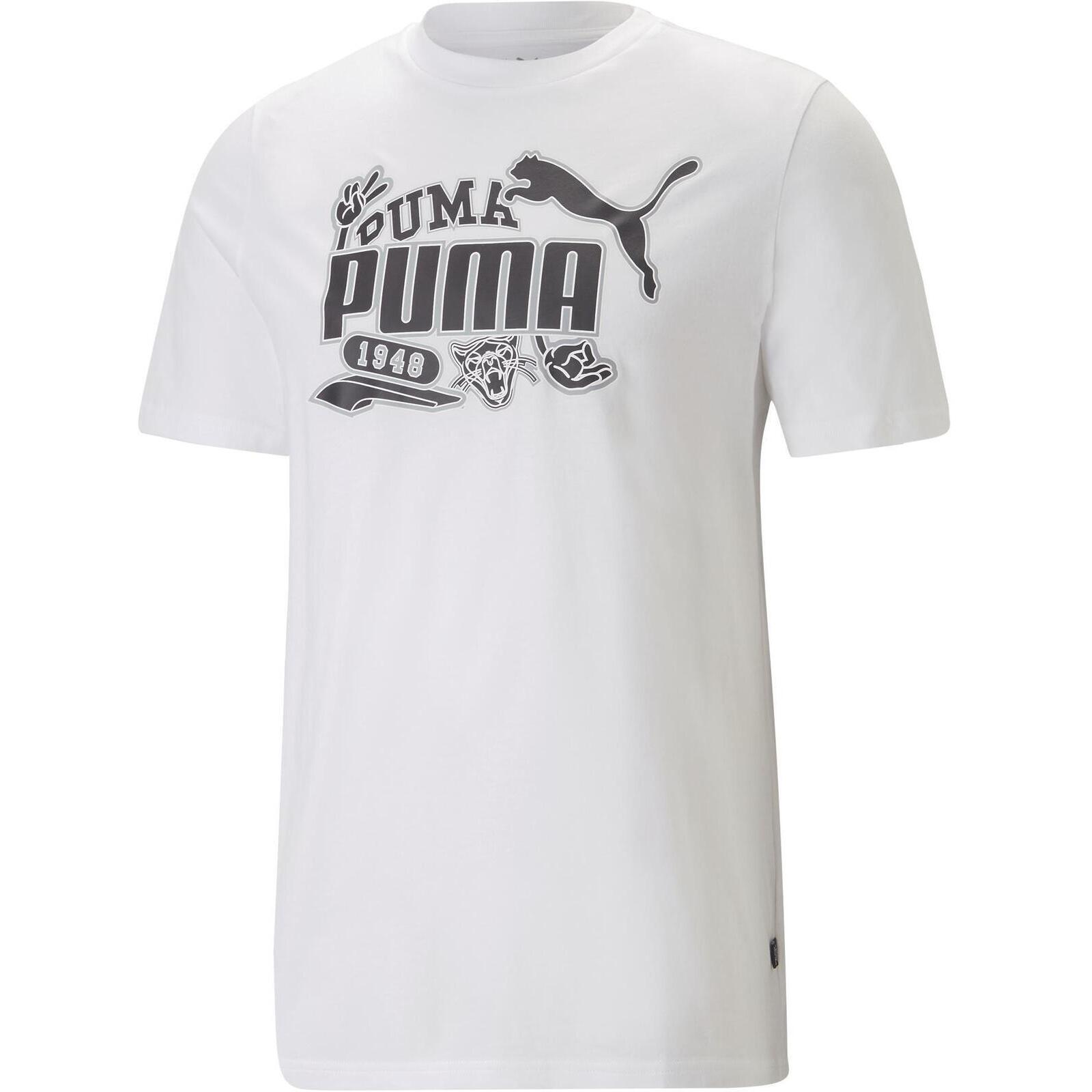 T-shirt Puma GRAPHICS Icon Tee, Blanc, Hommes 1/5