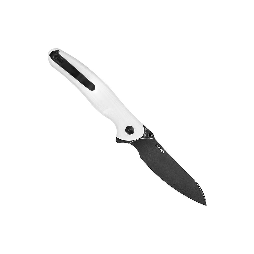 Navaja De Bolsillo EDC, Olight Oknife Drever, Blanco, Acero N690, Mango G10 2/5