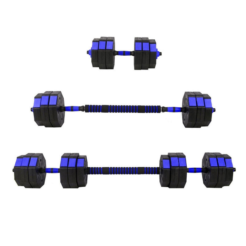 Set gantere si haltera reglabile hex HomeFit® 20kg - Blue
