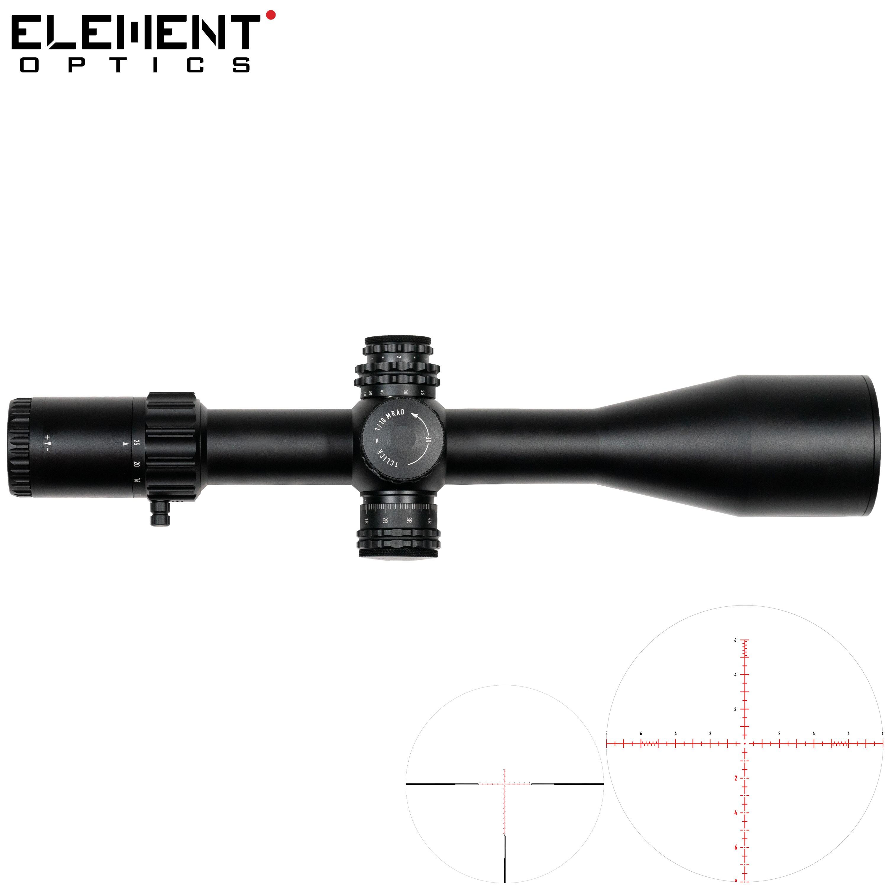 Mira Element Optics Titan 5-25X56 APR-1C FFP MRAD 4/7