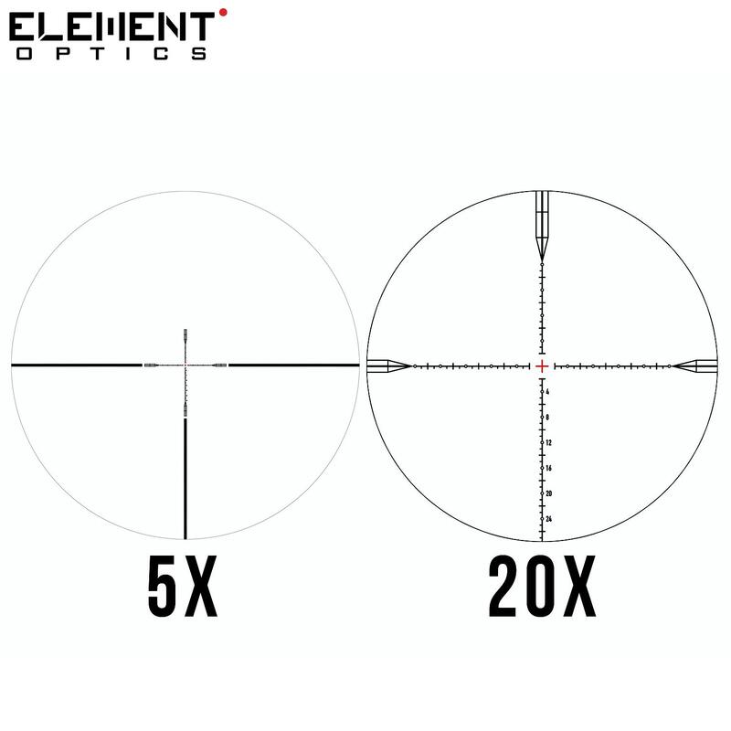 ELEMENT OPTICS TITAN 5-25X56 EHR-2D FFP MOA RICHTKIJKER