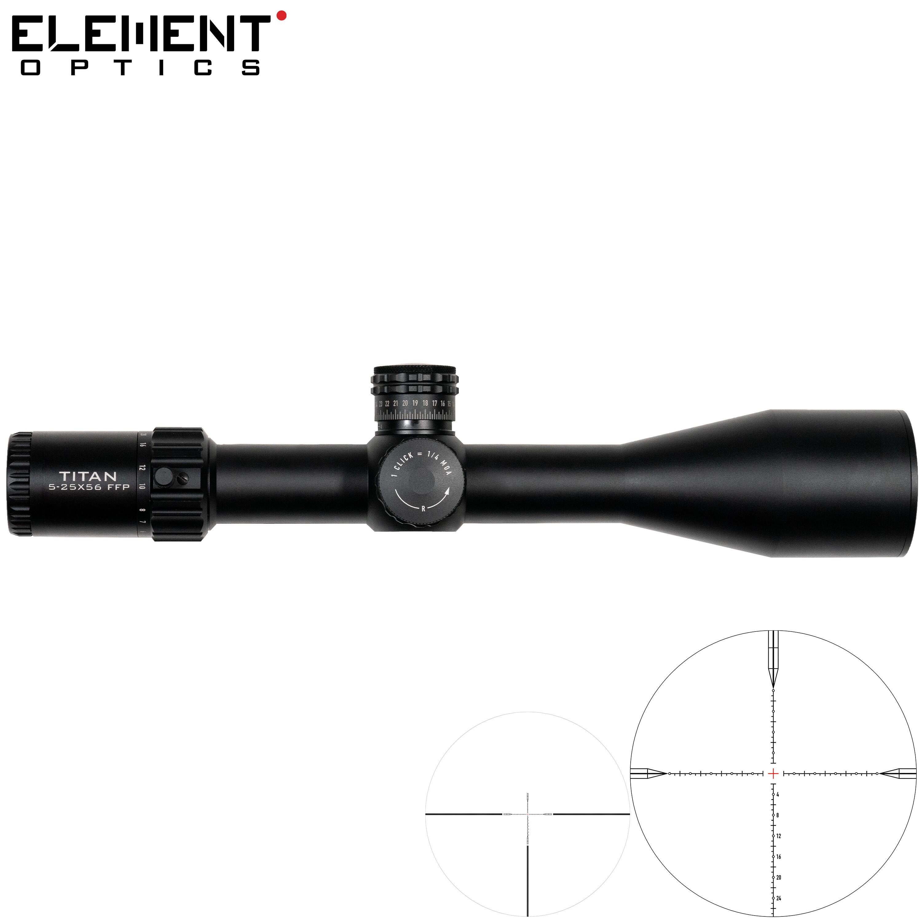 Ottica Element Optics Titan 5-25X56 EHR-1C FFP MOA 2/7