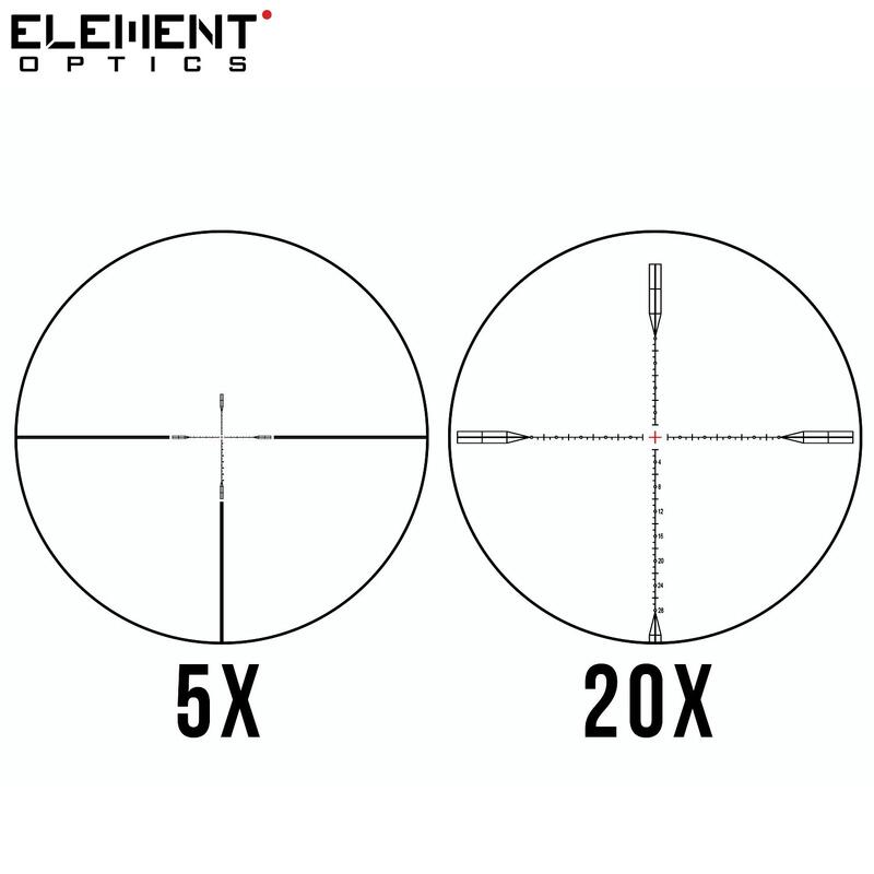 MIRA TELESCÓPICA ELEMENT OPTICS NEXUS 5-20X50 EHR-1C FFP MOA