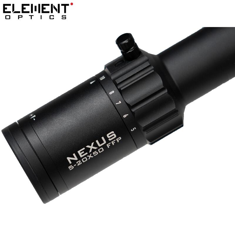 CANNOCCHIALE DA PUNTAMENTO ELEMENT OPTICS NEXUS 5-20X50 APR-1D FFP MRAD