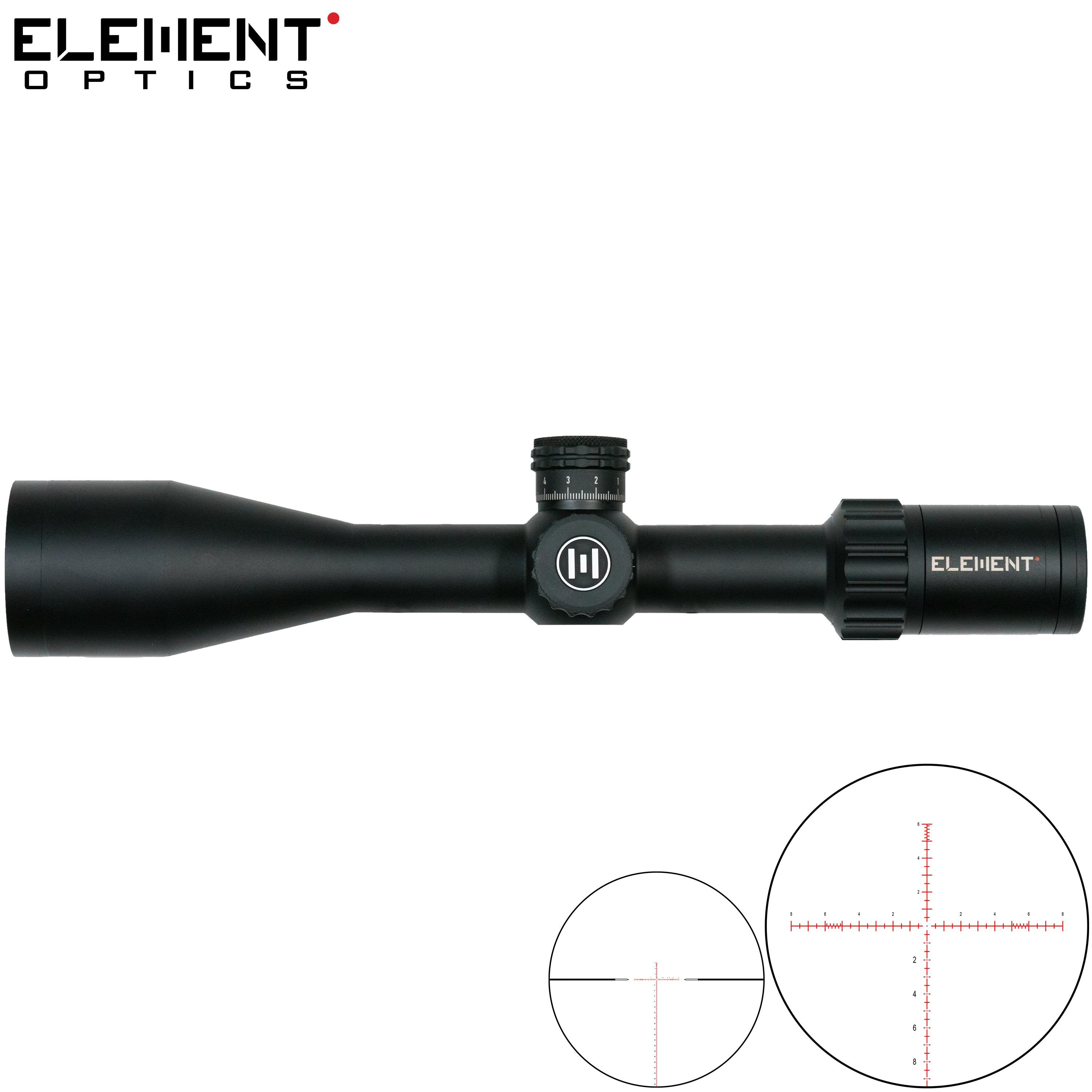 Element Optics - Lunette De Tir Element Optics Nexus 5-20x50 Apr-1c Ffp Mrad - Lunette De Visée - Noir - Taille Unique - Decathlon