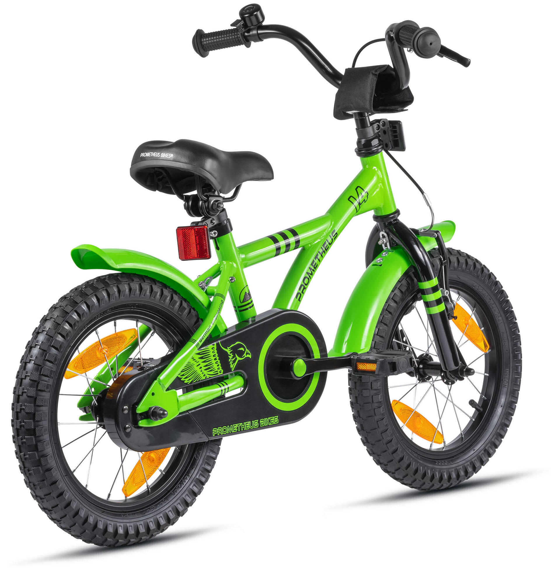 Bicicletta per bambini 14" dai 4 anni con rotelle e freno a contropedale 4/8