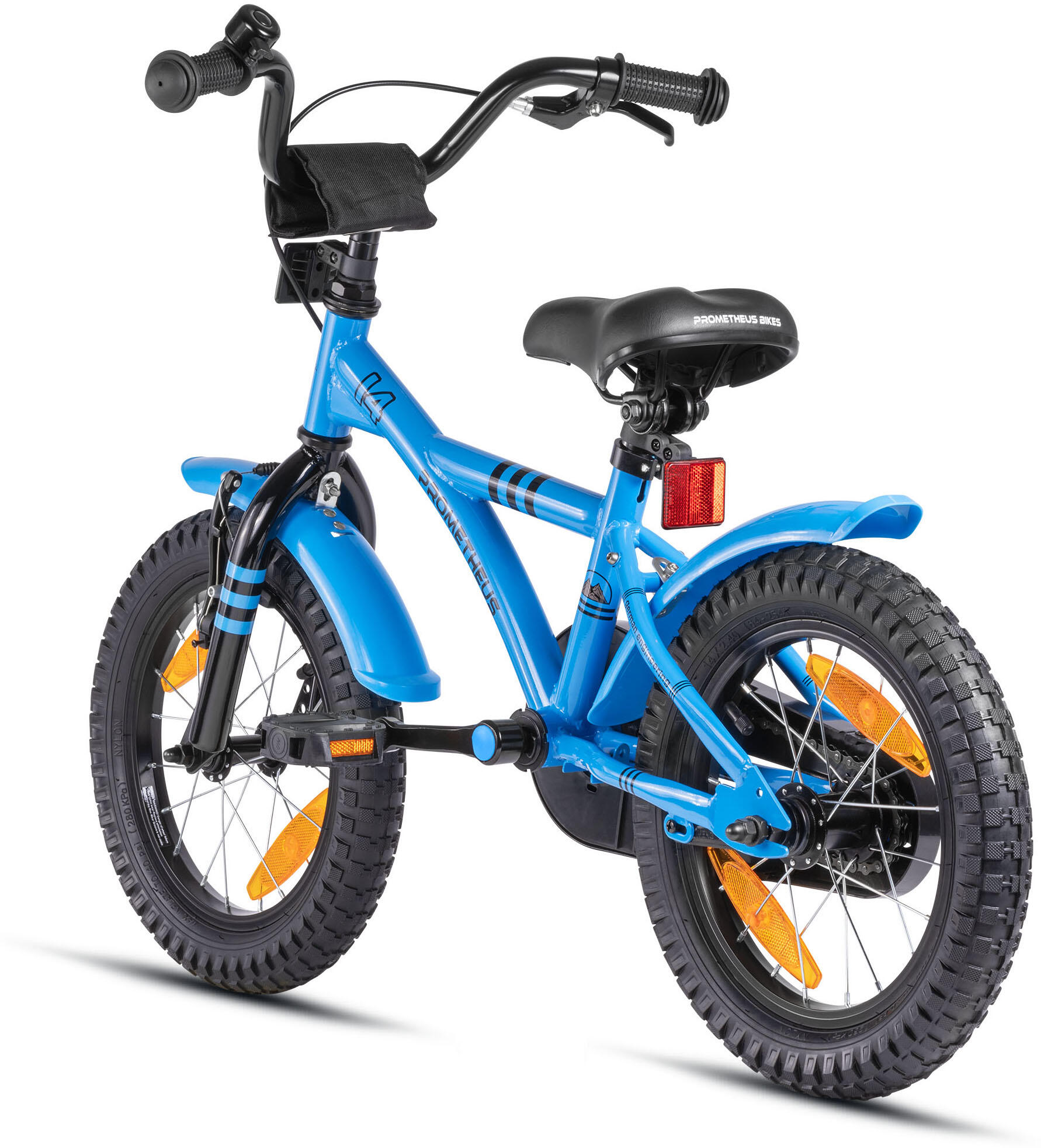 Vélo Enfant 14 Pouces – Stabilisateurs – Cadre Acier – Siège Réglable 43-49 Cm – Freins Avant/Arrière – 3-6 Ans