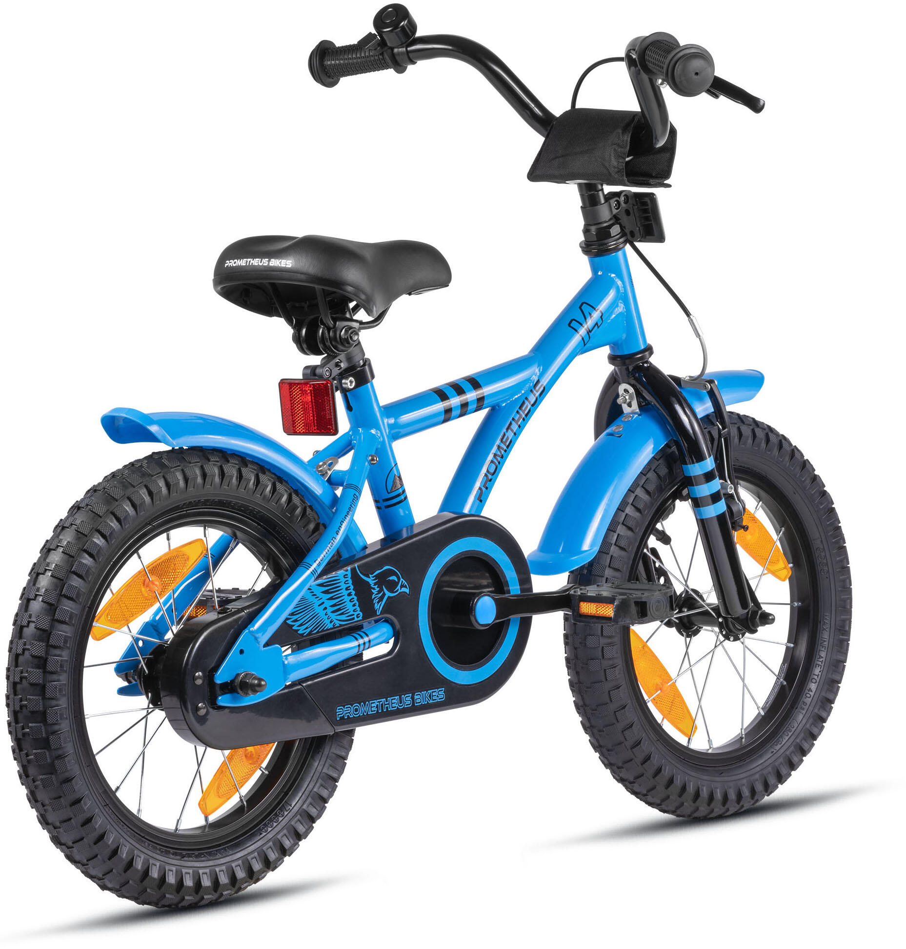 Kinderfahrrad 14 Zoll ab 4 Jahre mit Stützräder und Rücktritt 4/8