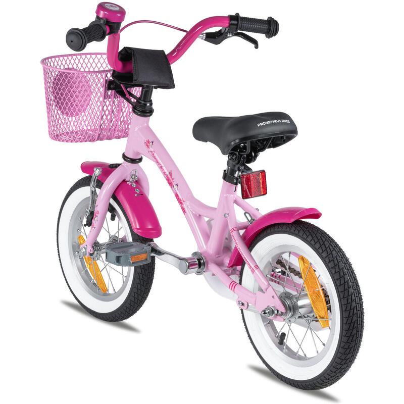 PROMETHEUS BICYCLES Velo Enfant 3 Ans Garcon vélo Fille 12 Pouces a  Roulette pour 3 a 5 Ans - BMX en Noir Mat Orange