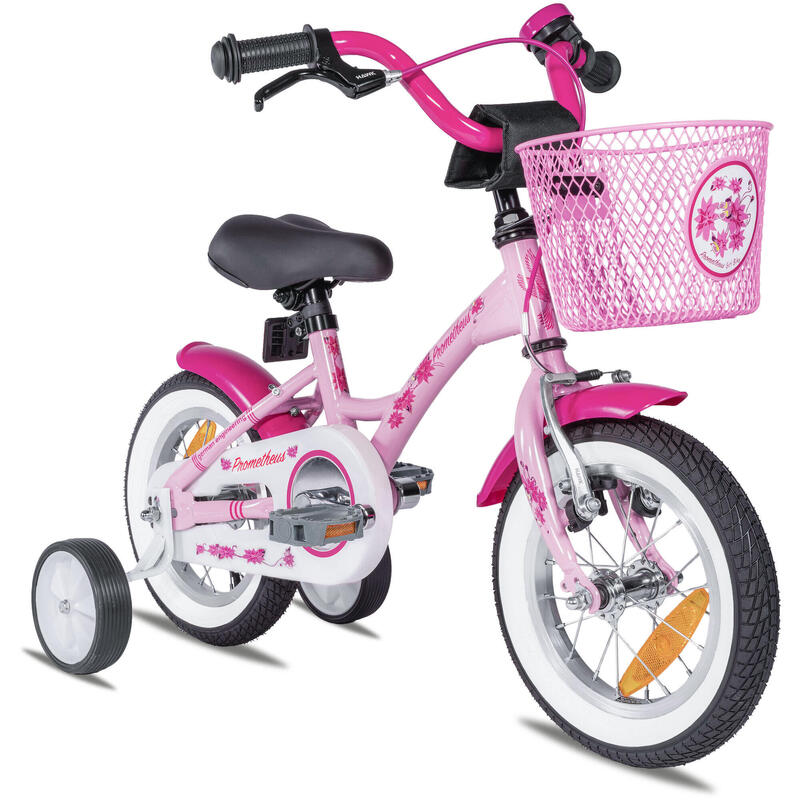 Vélo 12 pouces enfant 3 ans avec roues stabilisateurs et rétropédalage PROMETHEUS  BICYCLES