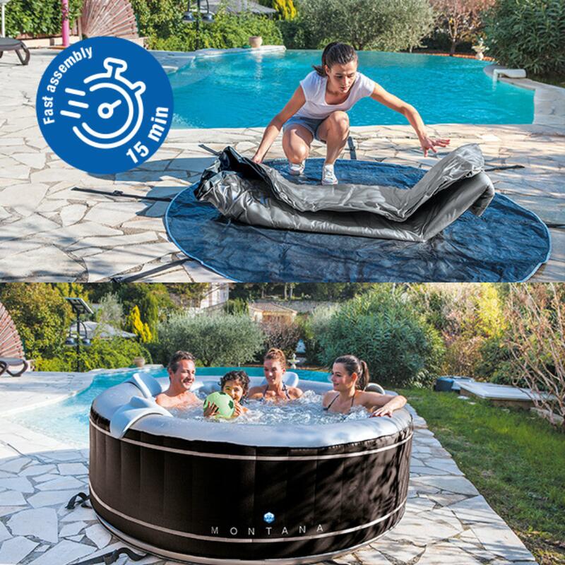 Spa gonflable Netspa Montana pour 6 personnes, accessoires compris