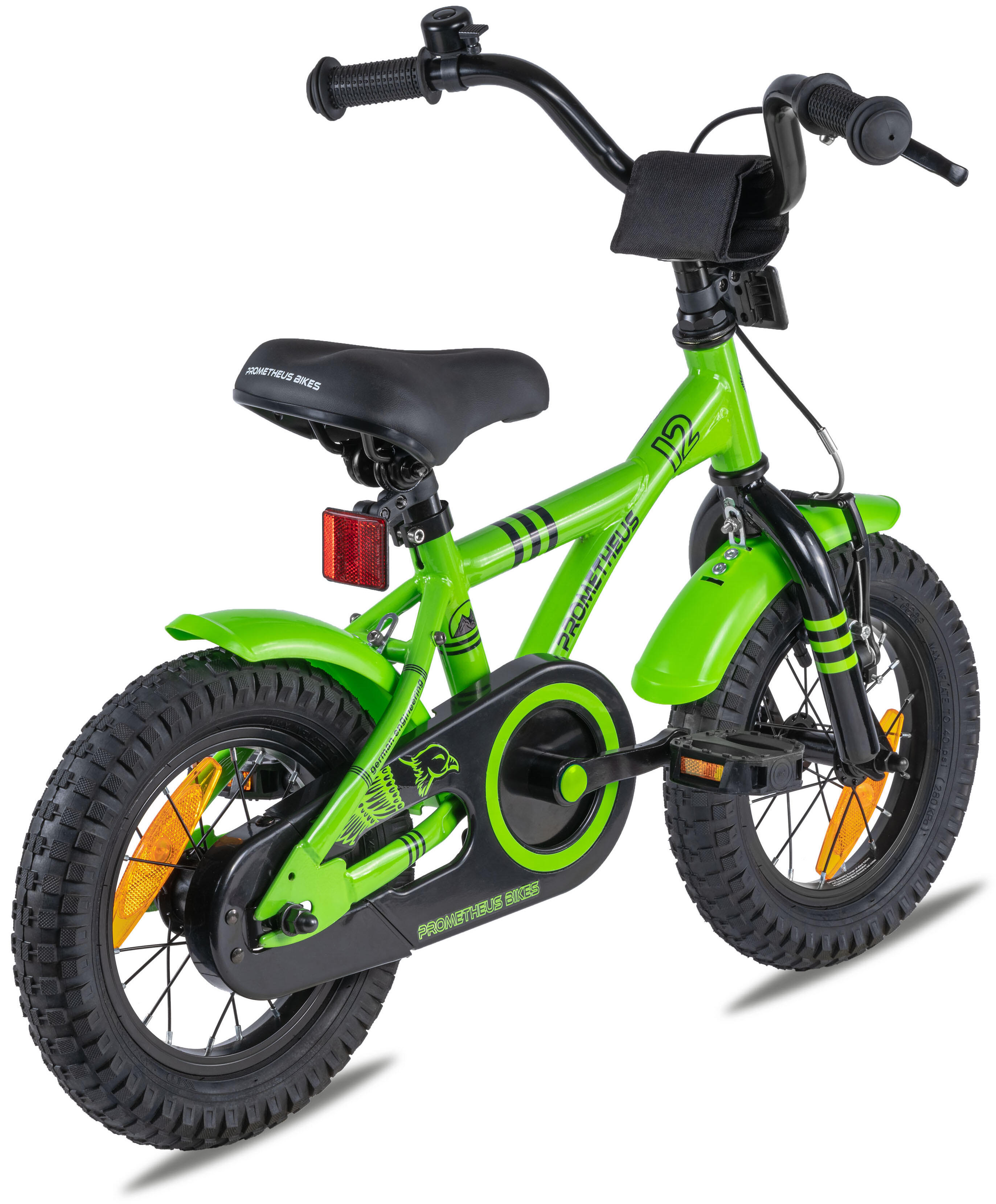 Kinderfahrrad 12 Zoll ab 3 Jahre mit Stützräder und Rücktritt 4/8