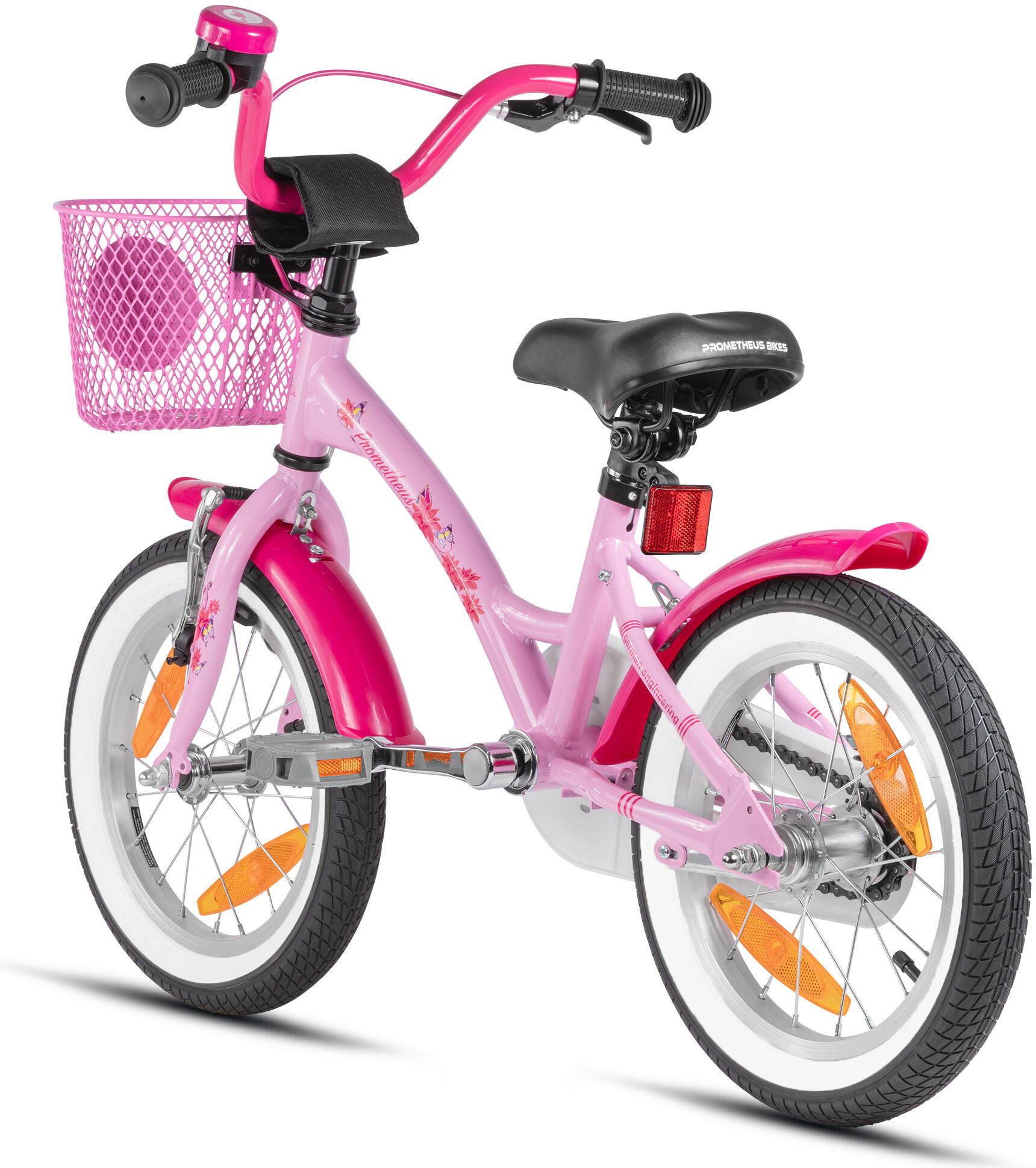 Bicicletta per bambini 14" dai 4 anni con rotelle e freno a contropedale 6/8