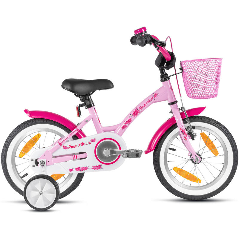 Kinderfiets 12 inch vanaf 3 jaar fiets met terugtraprem en zijwieltjes