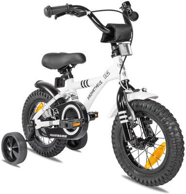 Kinderfiets 12 inch vanaf 3 jaar fiets met terugtraprem en zijwieltjes