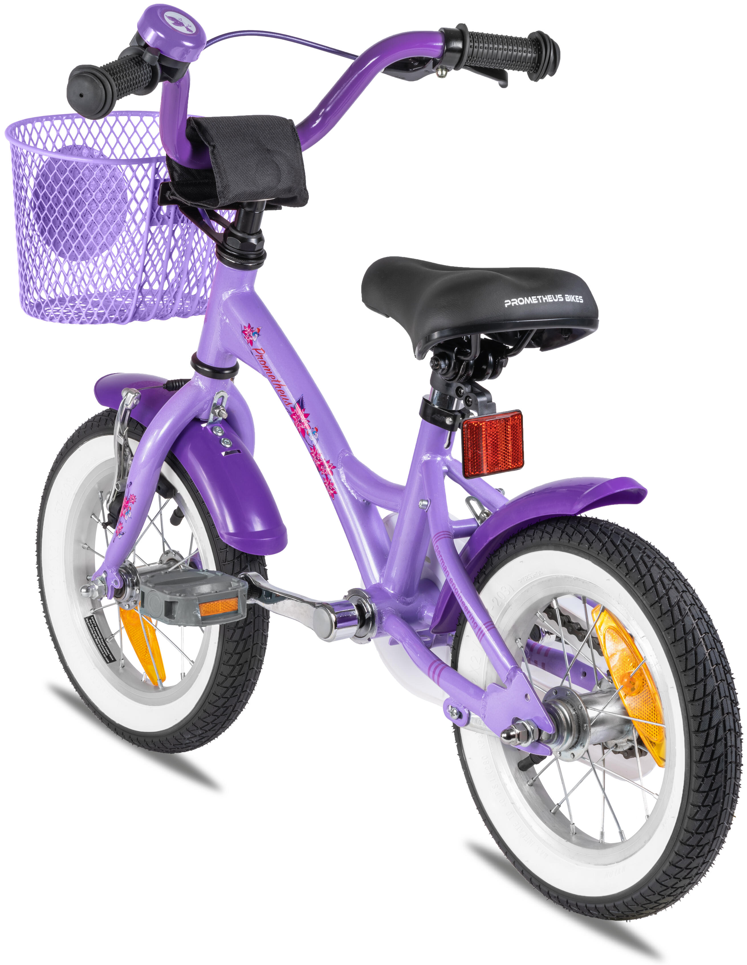 Kinderfahrrad 12 Zoll ab 3 Jahre mit Stützräder und Rücktritt 5/8