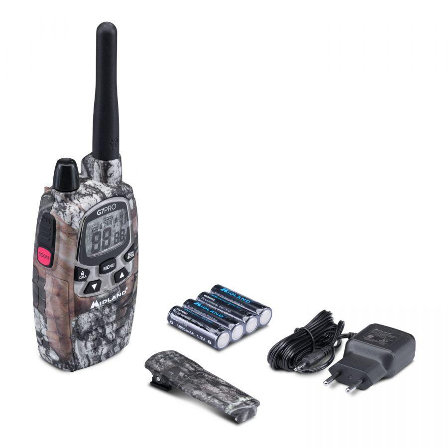 Midland G7 PRO Mimetic – Talkie‑Walkie 16 canaux PMR446 écran LCD VOX 2/7
