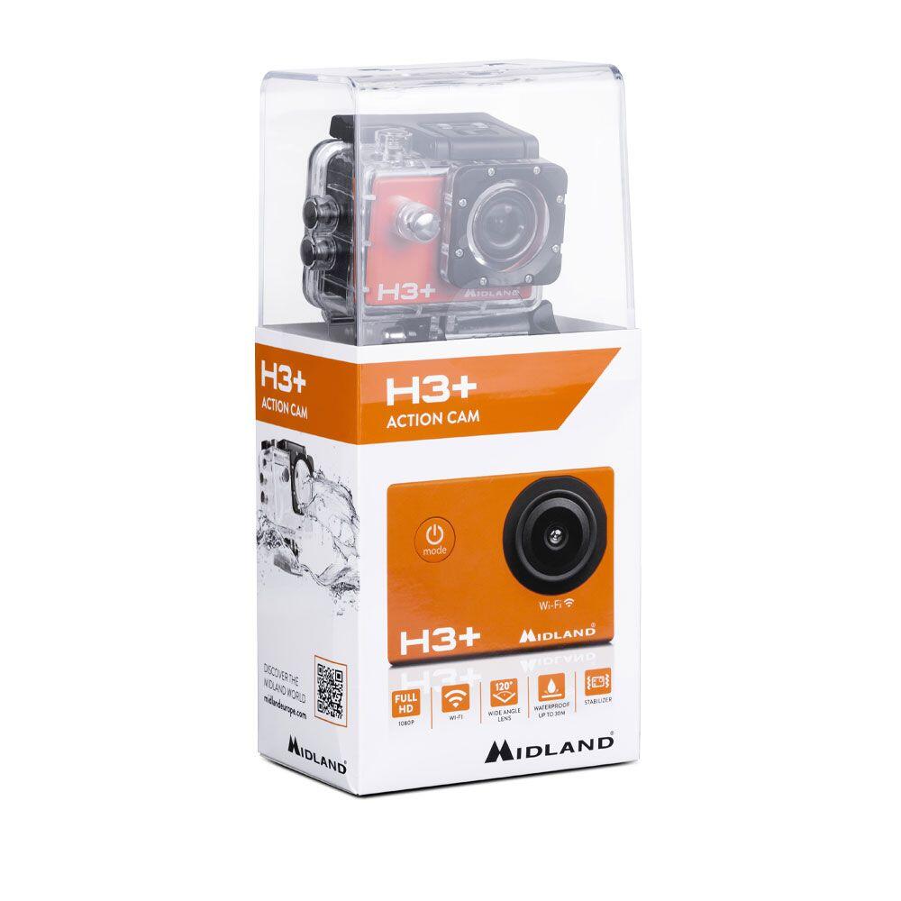 Action Cam MIDLAND H3 PLUS, Wi-Fi Full HD. Écran 2" 5/7