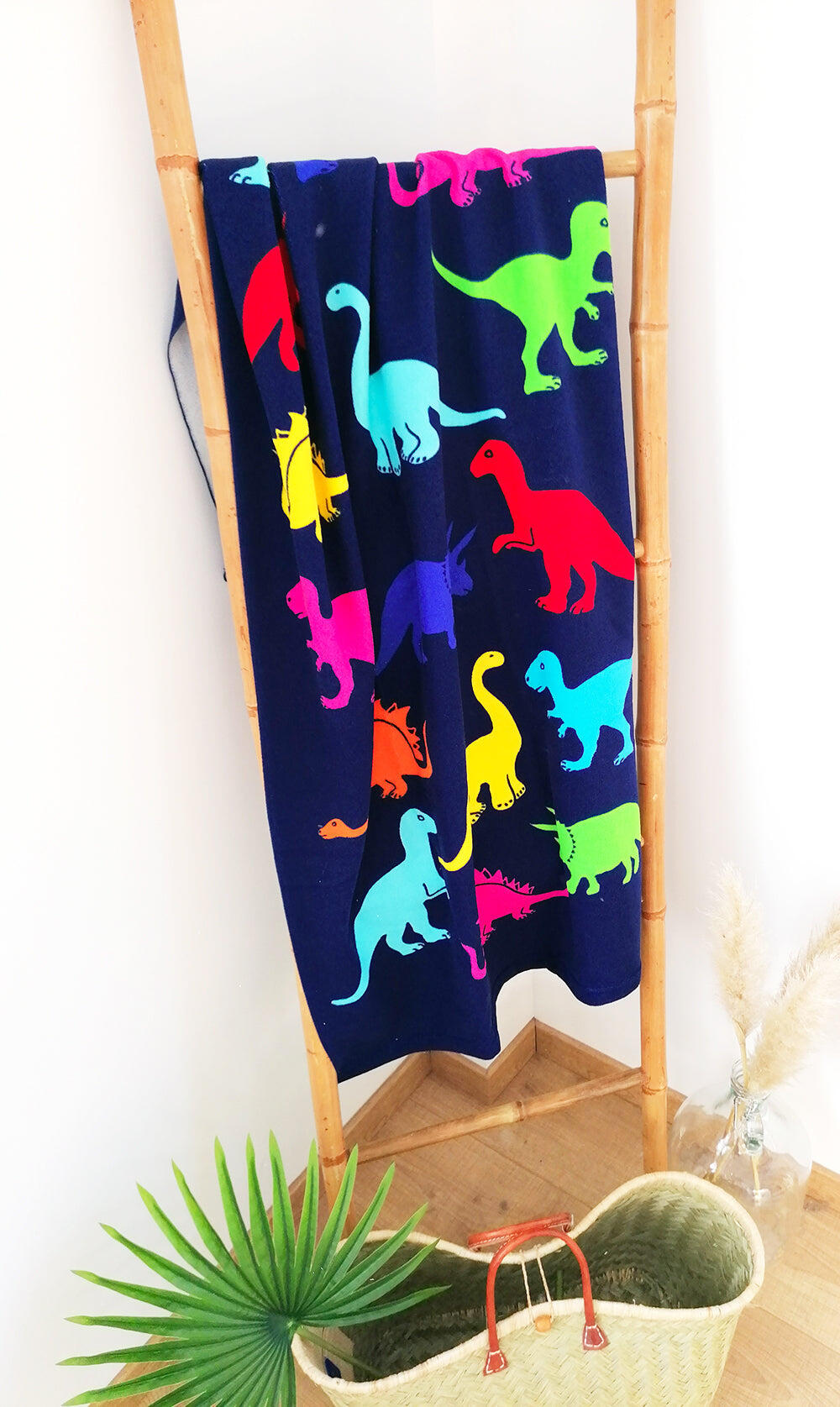 Serviette de plage microfibre enfant - Dino - 70x140cm - 250g/m² 2/3