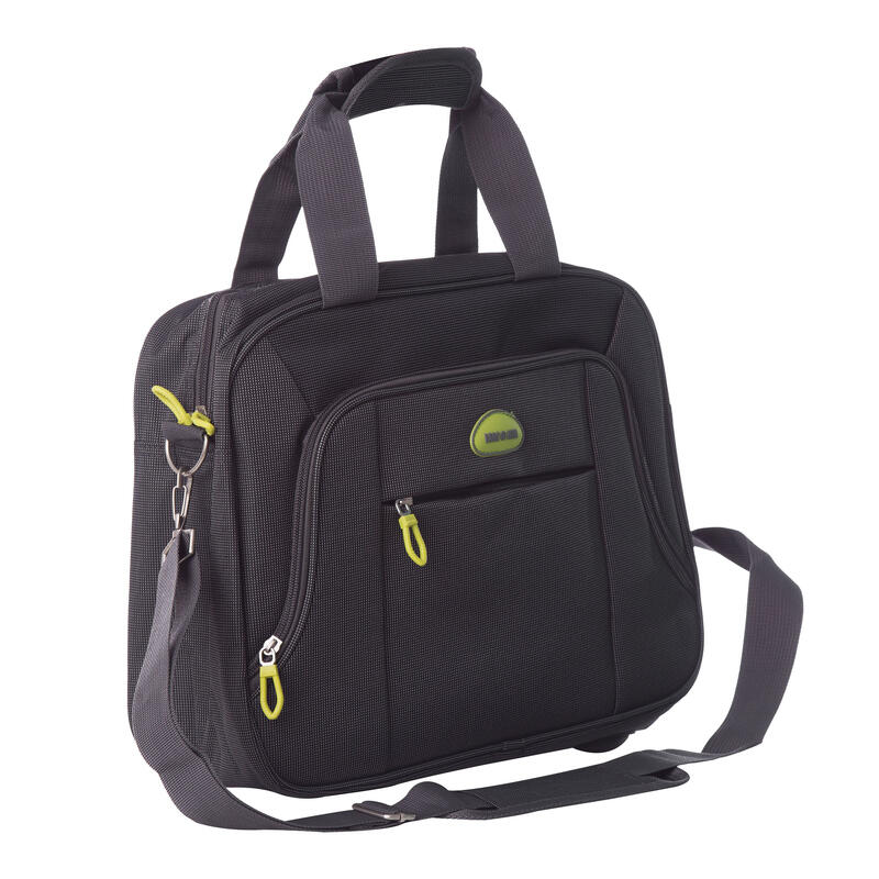 Geanta avion Lamonza Eagle, 37x29x14 cm, 400 gr, atasabila la maner troler, gri