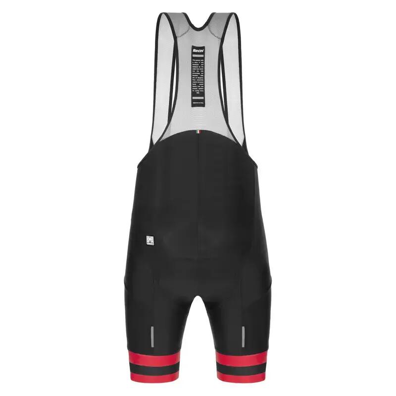 Culote corto Ciclismo Santini Karma Kinetic NEGRO-ROJO 2/4