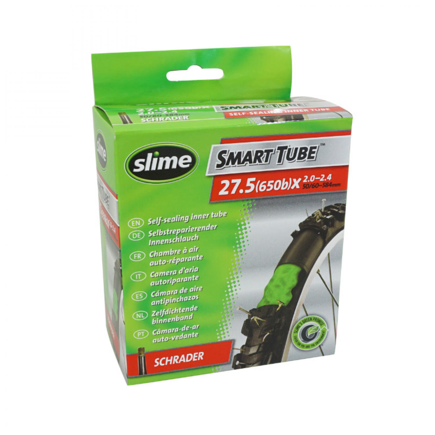 SLIME Slime Smart Tube - 27.5" x 2.00-2.40 - Schrader Valve