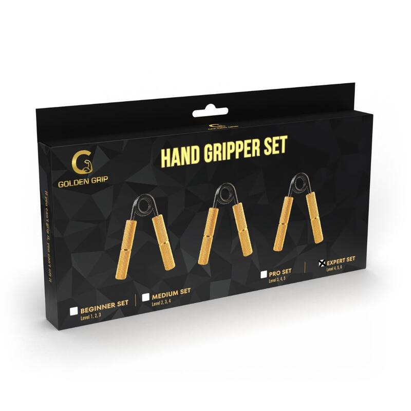 Golden Grip Handknijper Expert Set - Knijphalter - Handtrainer