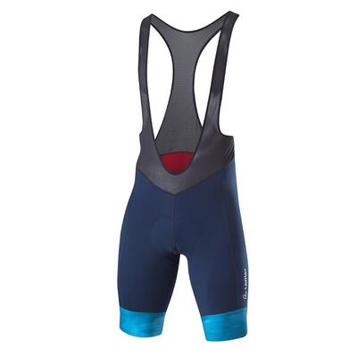 Fietsbroek kort m bike bibshorts volta voor heren - blauw