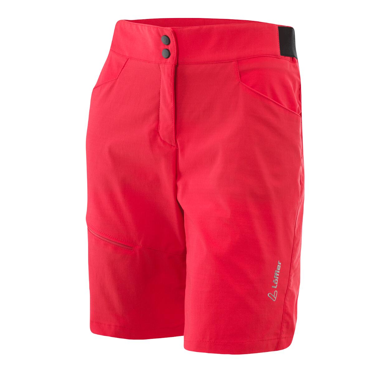 LOEFFLER Pantaloncini da ciclismo W Bike Shorts Comfort - E CSL da donna - Rosso
