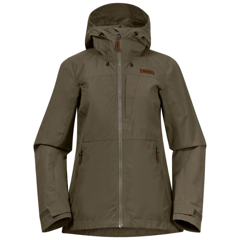 Bergans of Norway Chaqueta cortaviento Nordmarka Leaf Light Mujer - Barro verde