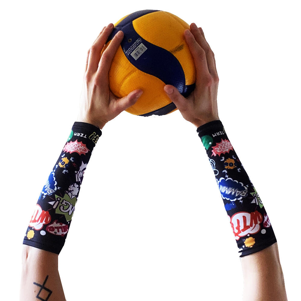 Rękawki siatkarskie unisex JG TEAM termoactiv krótkie 3/4