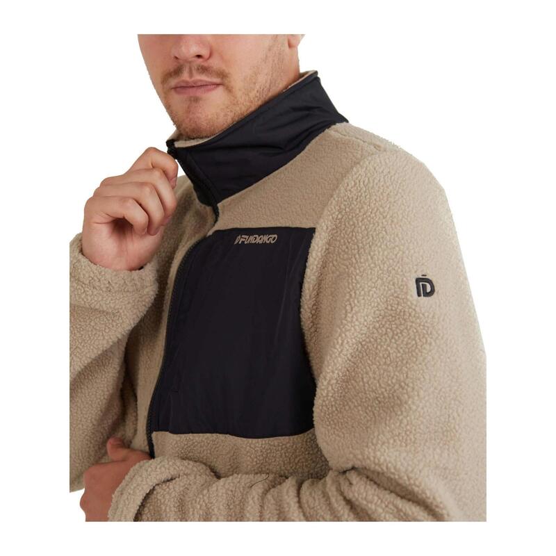 Haven Hybrid Jacket férfi polár pulóver - homok