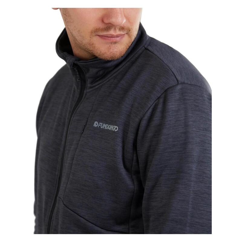 Jefferson Fleece Jacket férfi polár pulóver - fekete