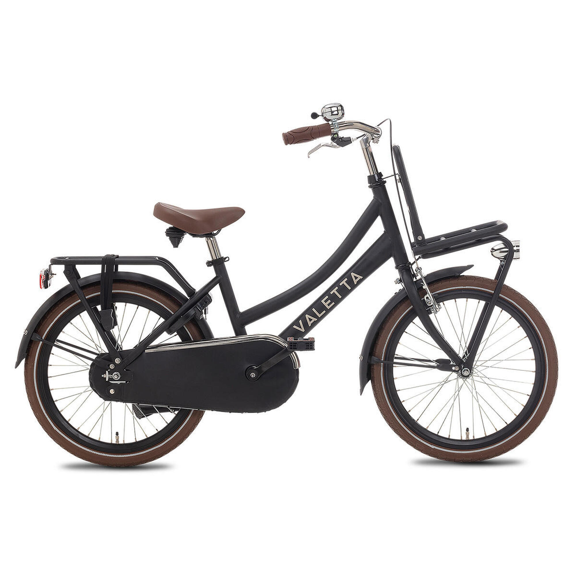 Velo Enfant Valetta Cargo Filles 20 pouces Noir Mat VALETTA Decathlon
