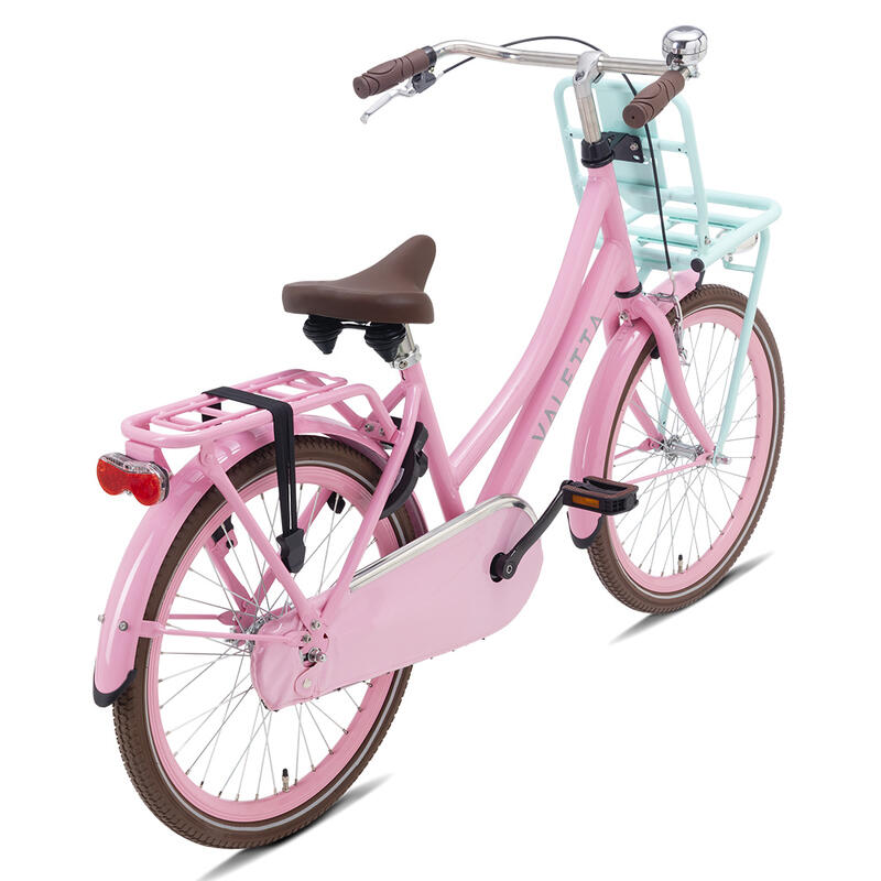 Vélo Enfant Valetta Cargo - Filles - 22 pouces - Rose / Menthe