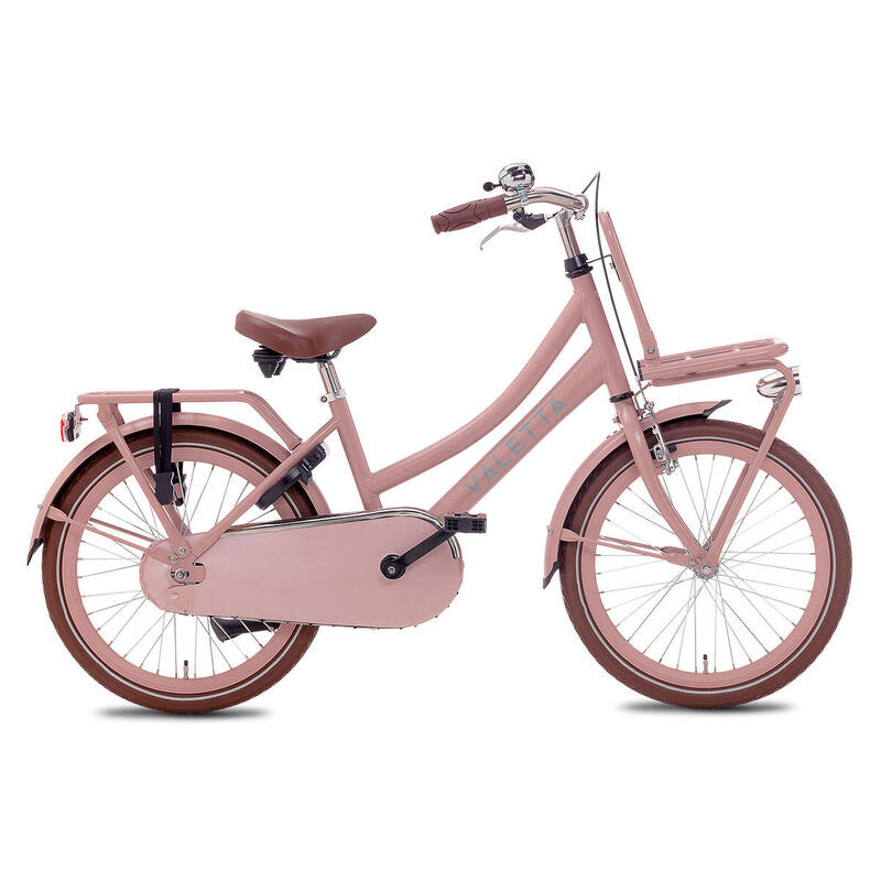 Valetta Cargo Transportfiets - Meisjesfiets - 20 inch - Flamingo Roze