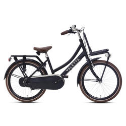 Valetta Cargo Transportfiets - Meisjesfiets - 22 inch - Mat Zwart