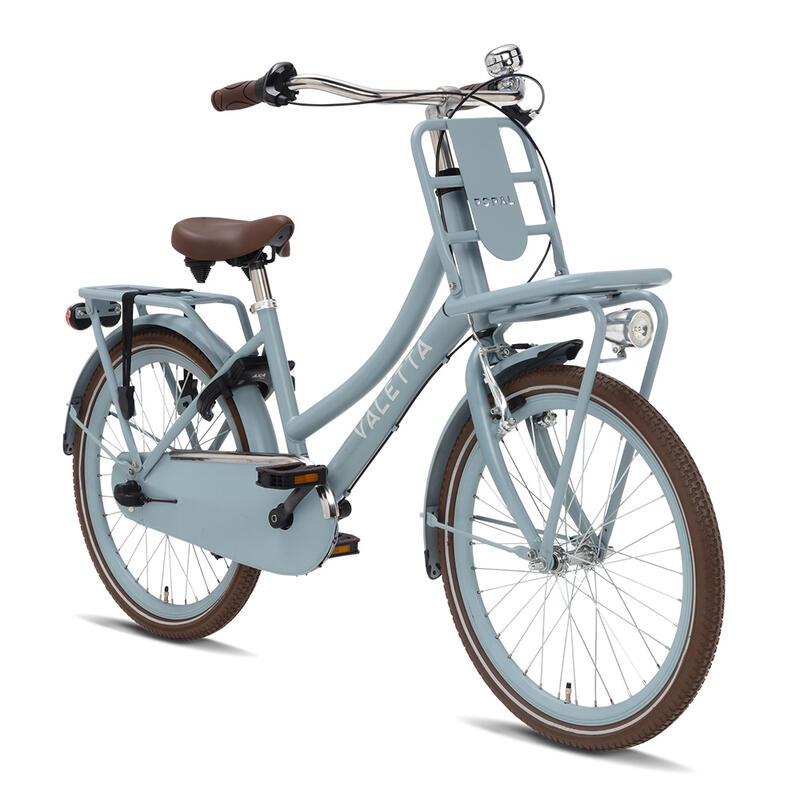 Vélo Enfant Valetta Cargo N3 - Filles - 22 pouces - Bleu Mat