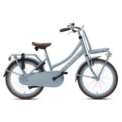 Valetta Cargo Transportfiets - Meisjesfiets - 20 inch - Mat Blauw